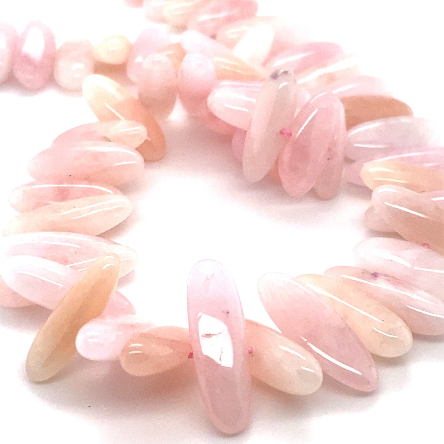 Morganite Oblong Beads