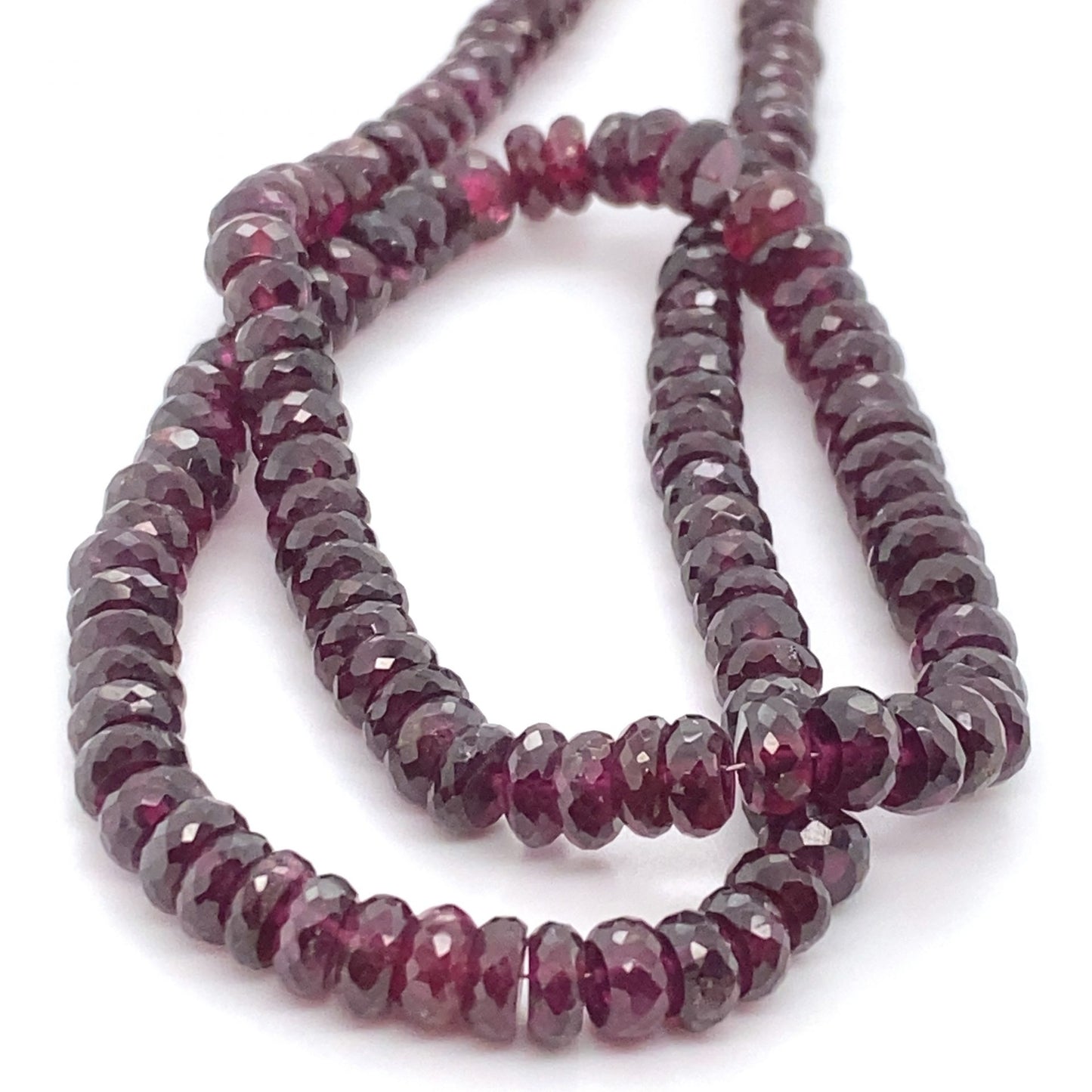 Rhodolite Faceted Large Beads