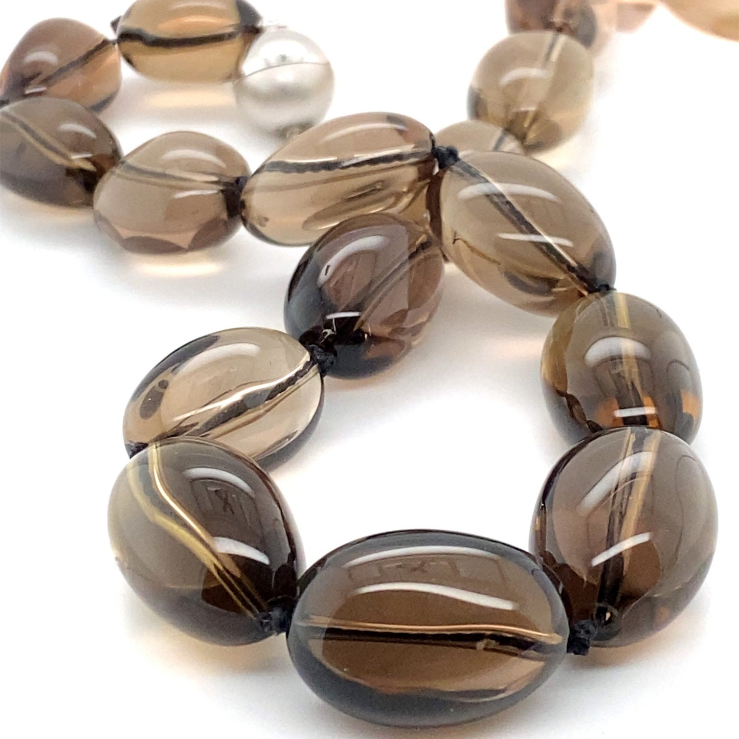 Smokey Quartz Irregular Pebble Beads