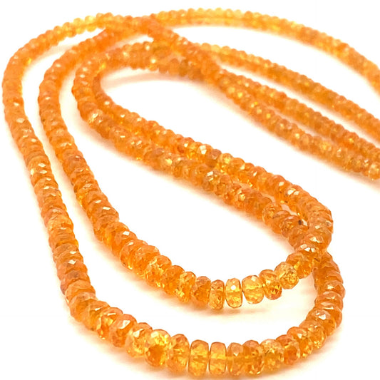 Garnet Spessartite Facet Beads