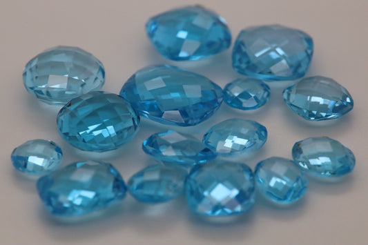 Swiss Blue Topaz Pillow Cuts Price List