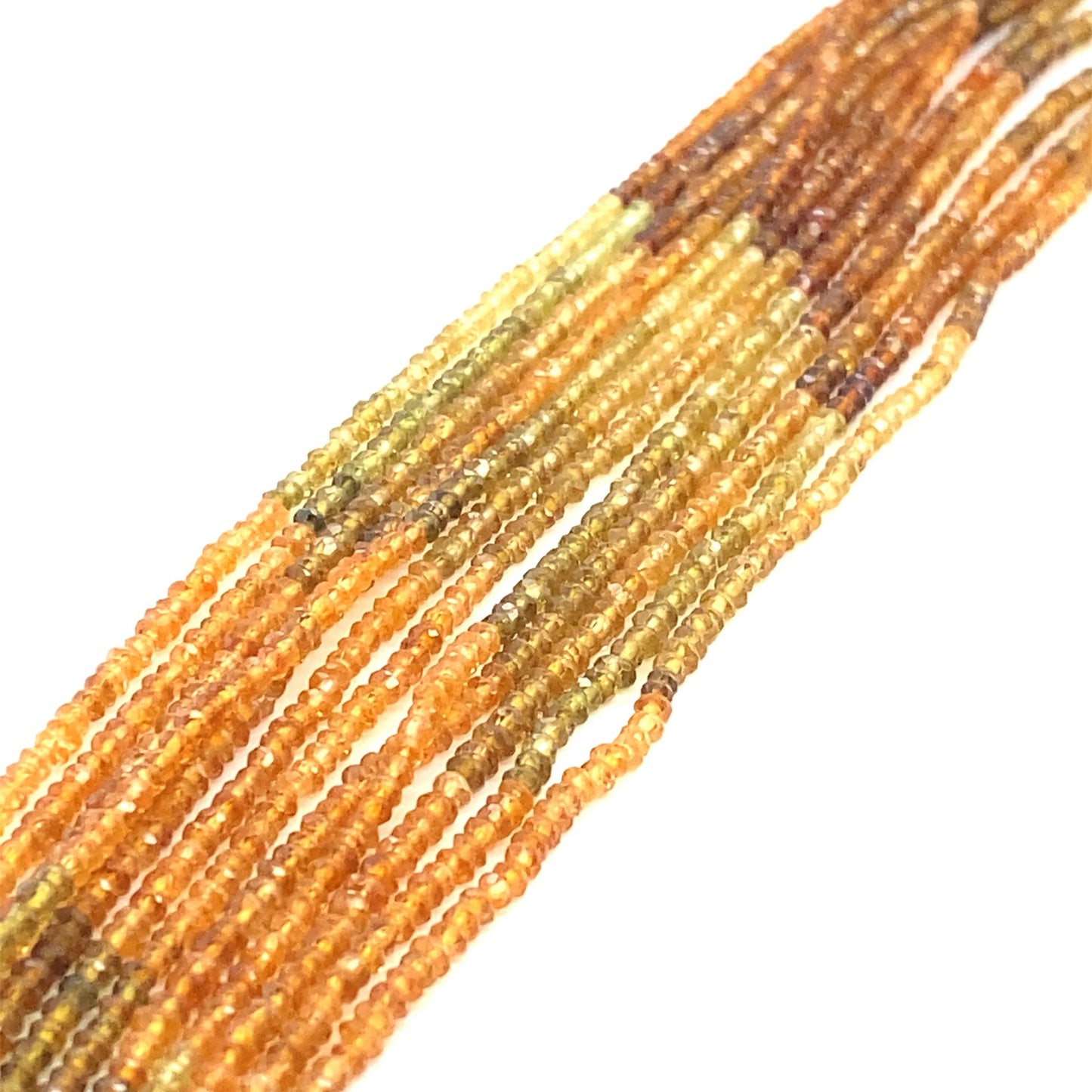 Tourmaline Multi Color Browns Facet Beads