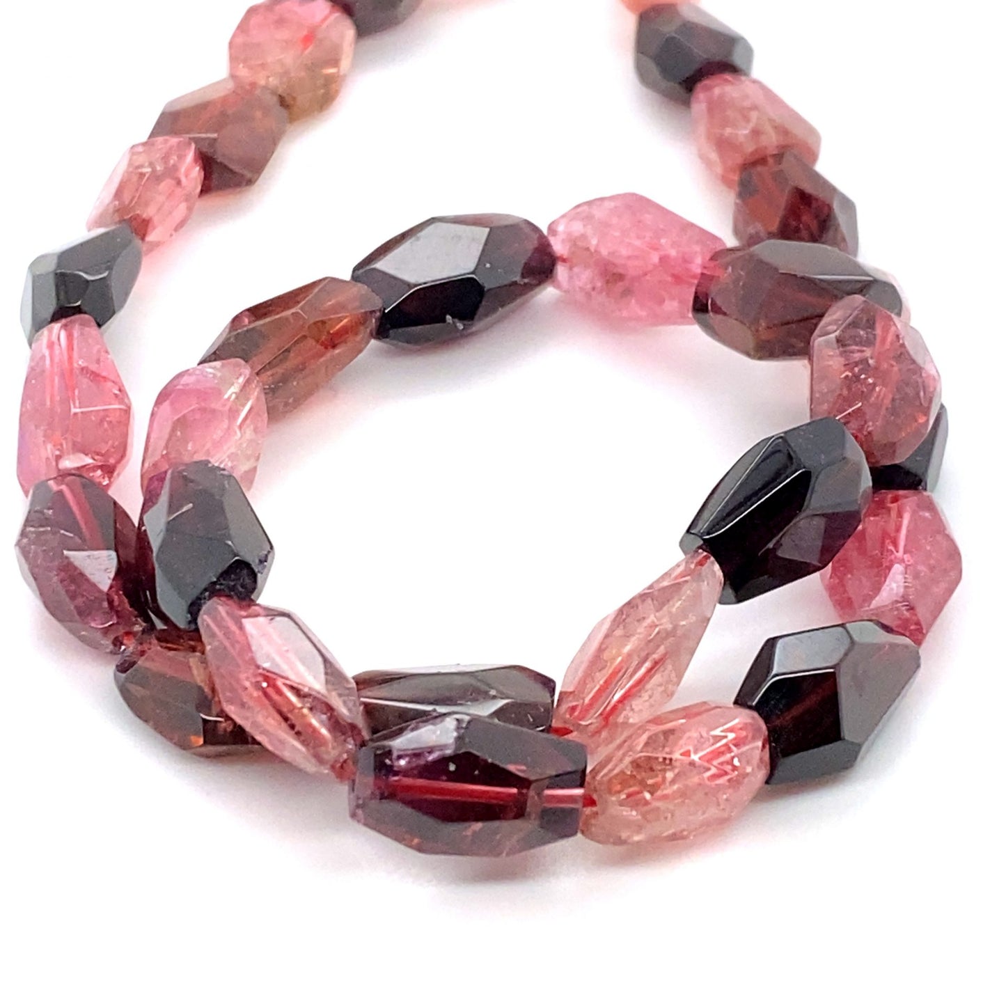 Tourmaline Tumble Facet Beads