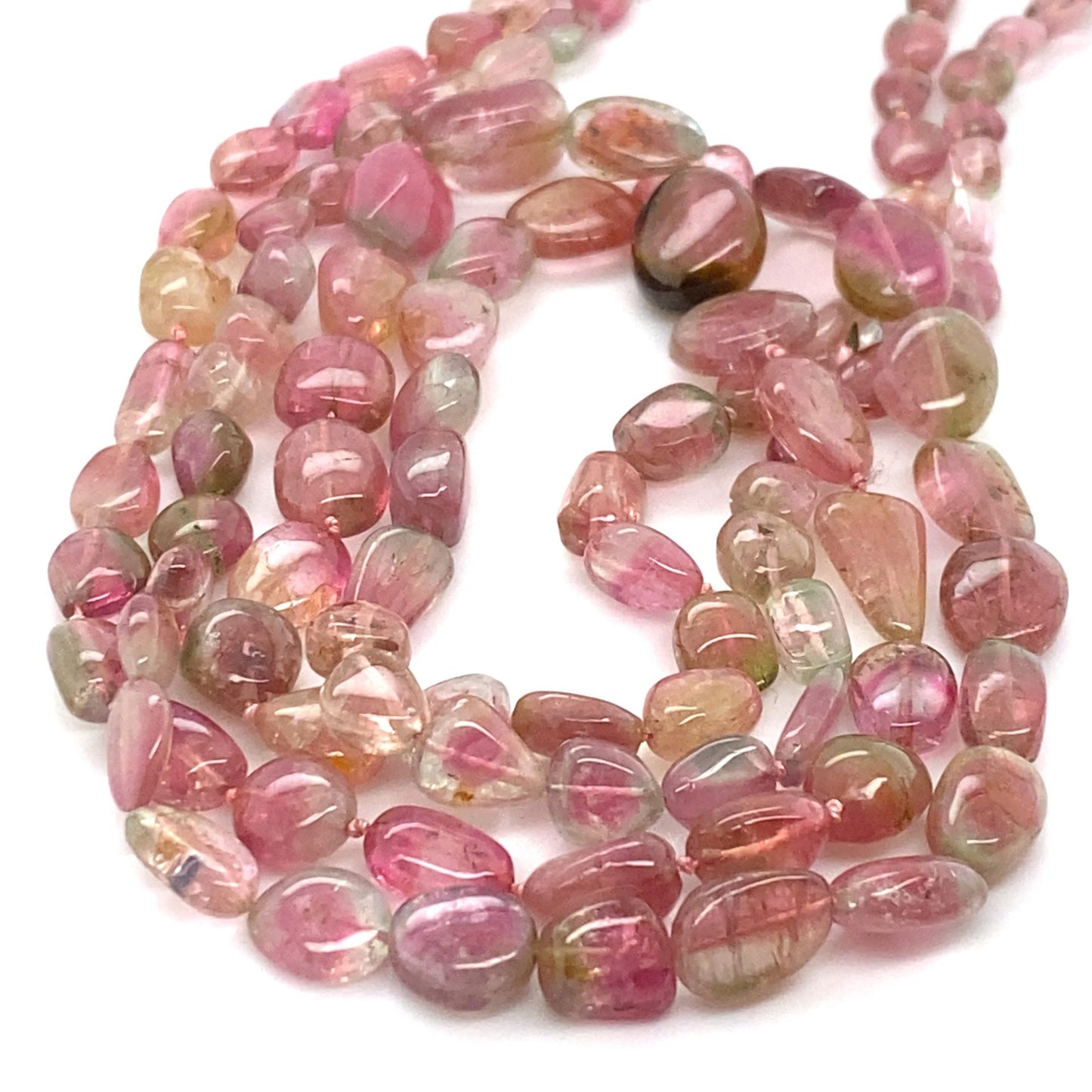 Tourmaline Pebble Beads